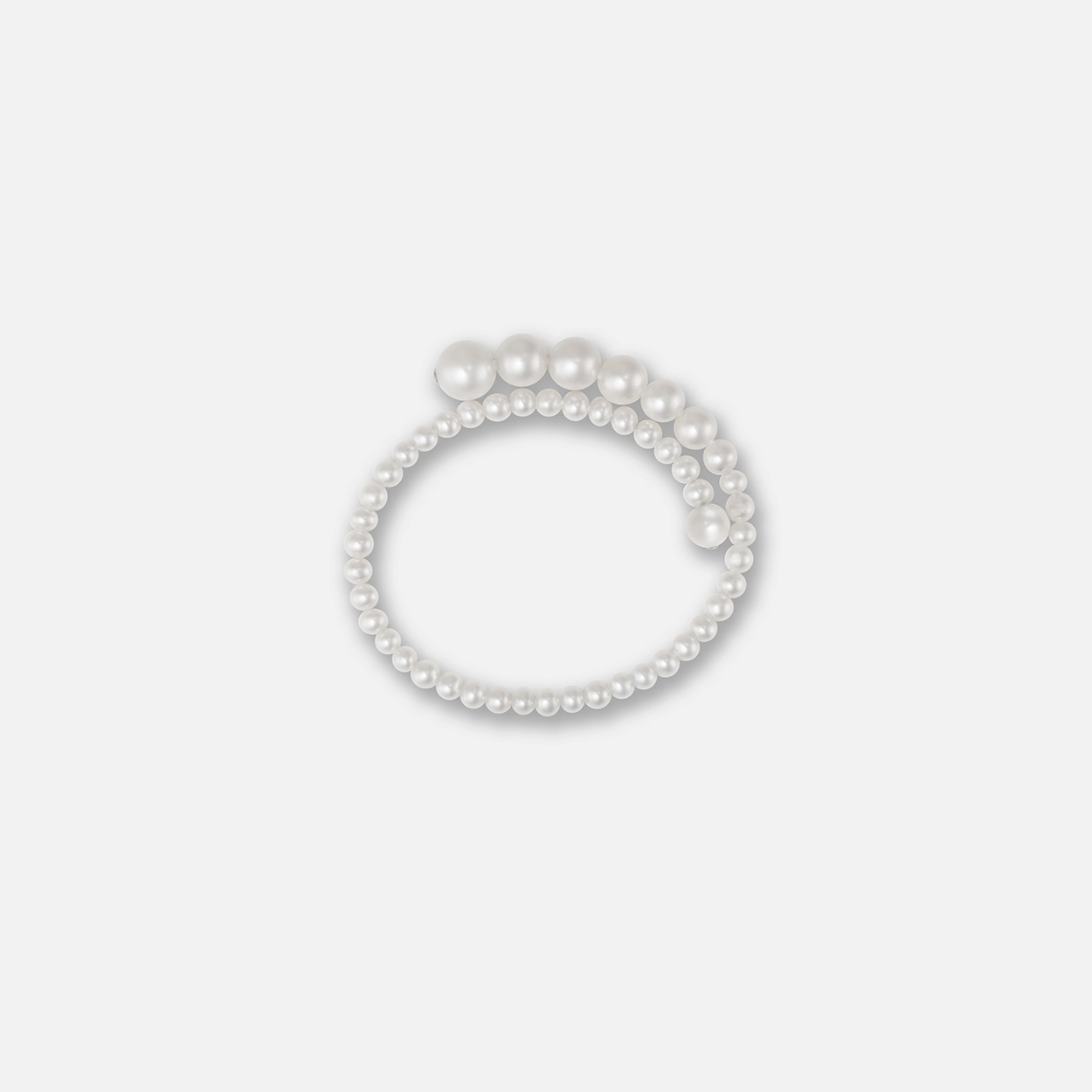 Spiral Pearl Bracelet