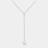 Fancy Pearl Lariat Necklace