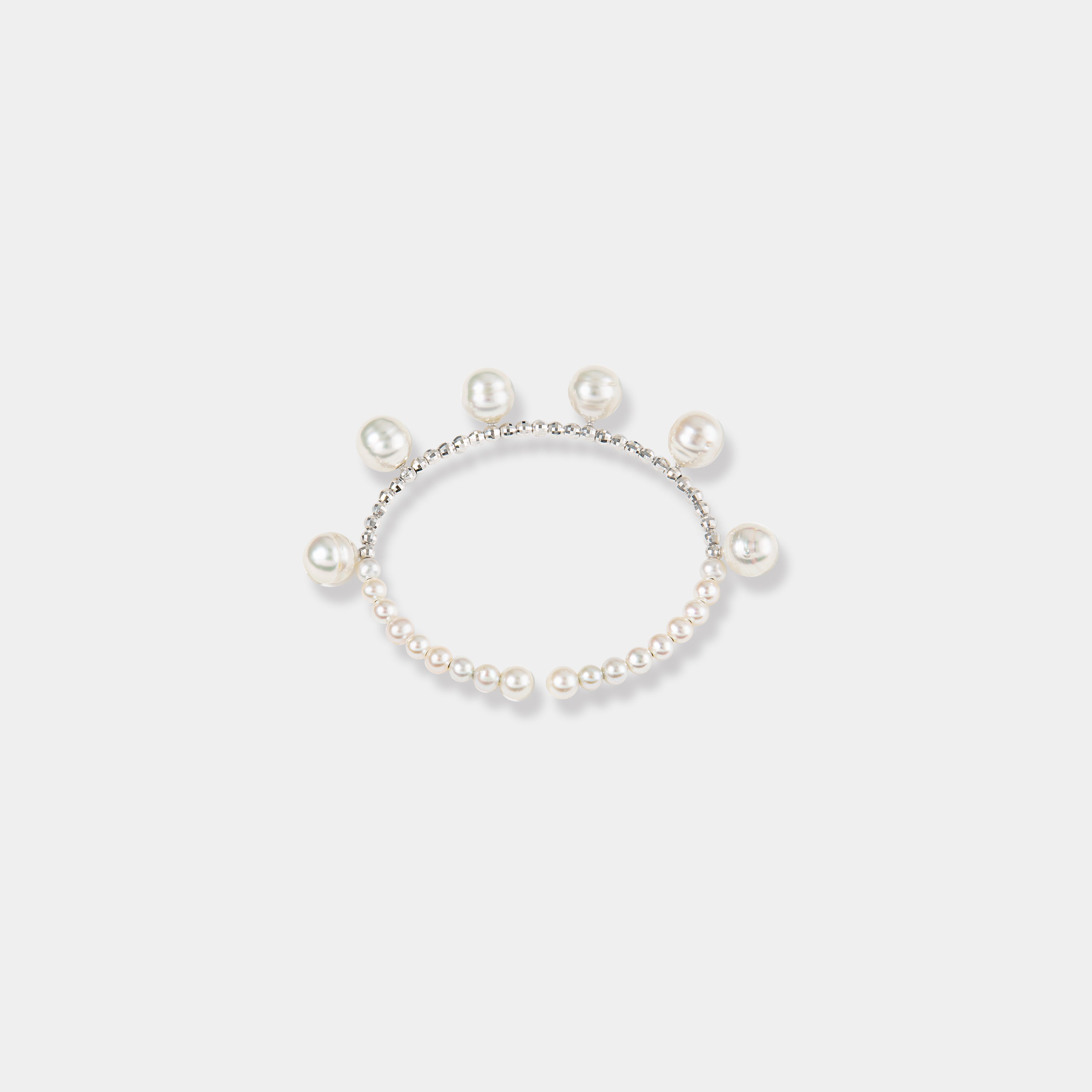 Pearl Dot x White Gold Bracelet – Pearlish