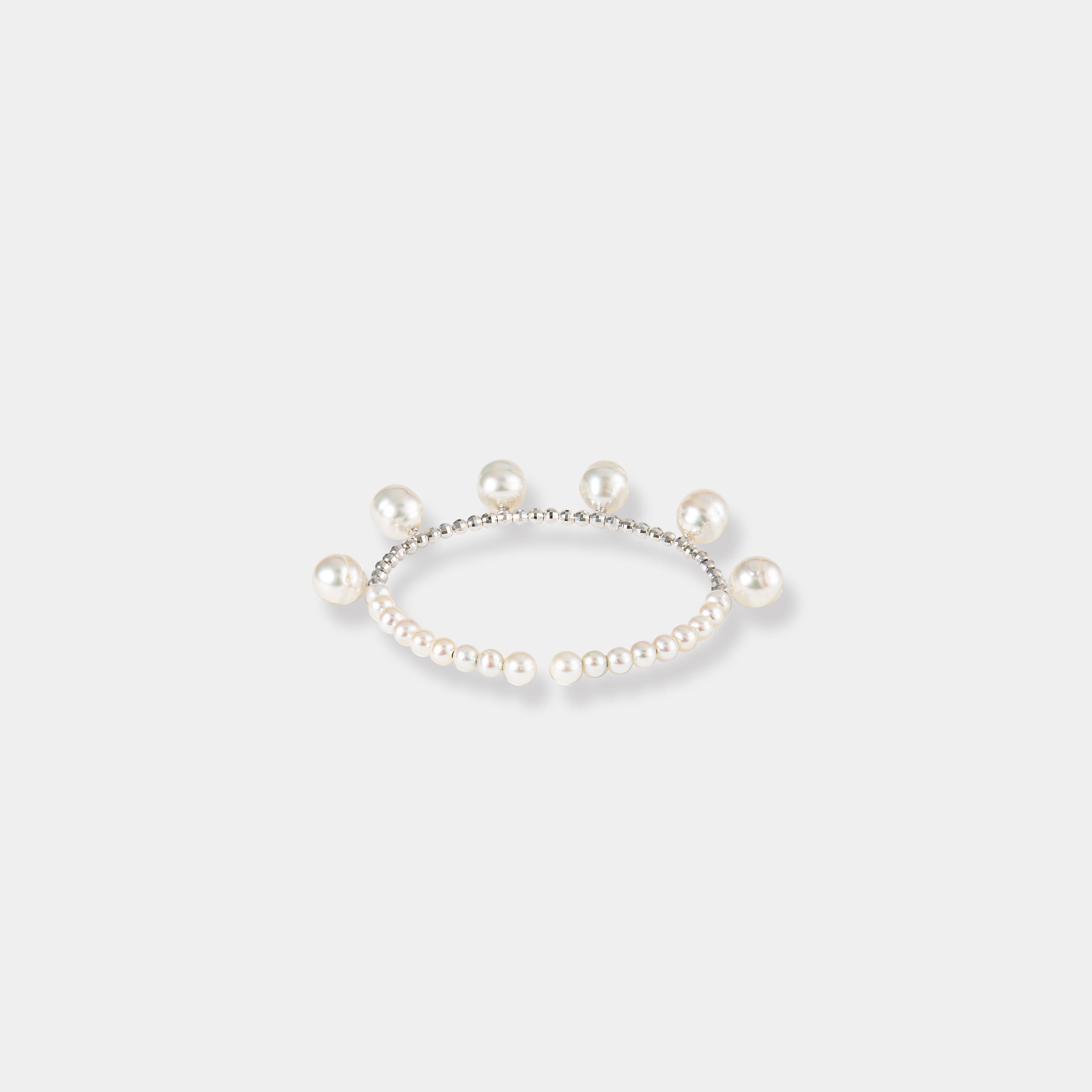 Pearl Dot x White Gold Bracelet – Pearlish
