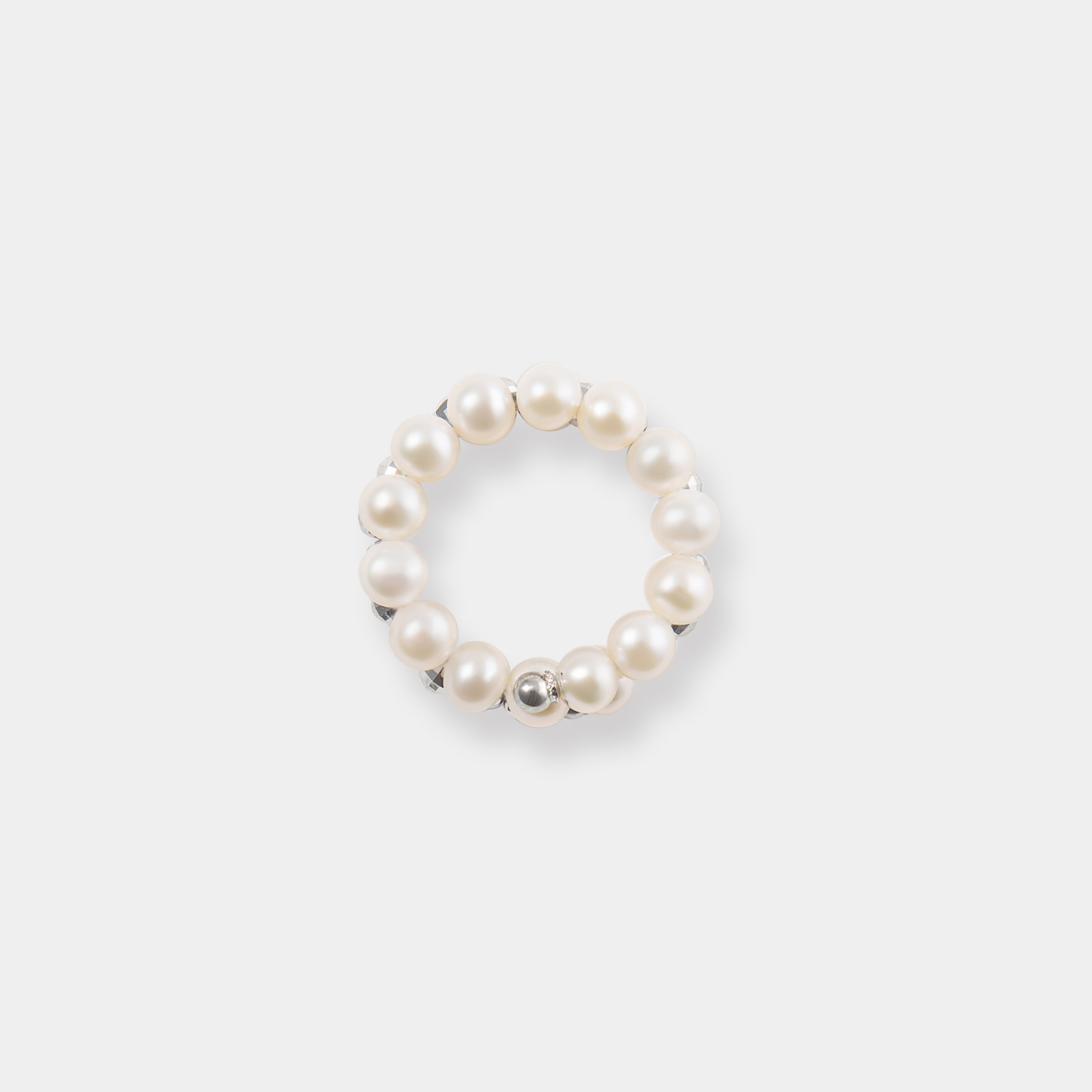 Spiral Pearl x White Gold Ring – Pearlish